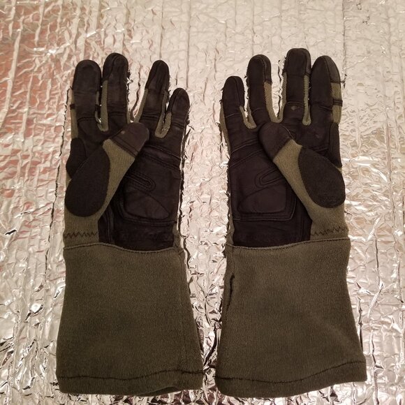 Men's Large HWI HATCH Kevlar/Leather Tactical Long Sleeve Operator Gloves - Picture 4 of 9